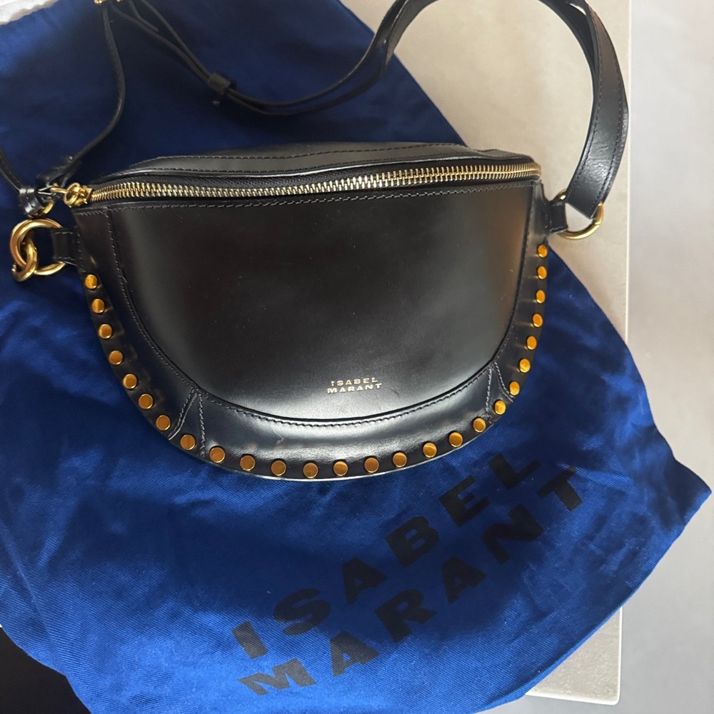 Isabel Marant Skano Belt Bag with Gold Studs - Picture 6 of 9